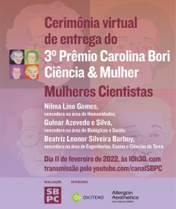 SBPC_Prêmio Ciência & Mulher_cerimônia virtual_v2